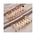 Luxury Zircon Stainless Steel Bangle Gold Plated Stainless Steel Bracelet Bangle for Women Jewelry Wholesales