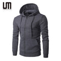 Liu Ming Custom Logo Fashion 2025 Autumn Men Clothes Zip up Jackets Hooded Sweatshirt