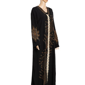 CCY Fashionable Traditional Embroidered Abaya Robe Muslim Dubai Prayer Black Luxury Long Dress Kaftan African Women Clothing