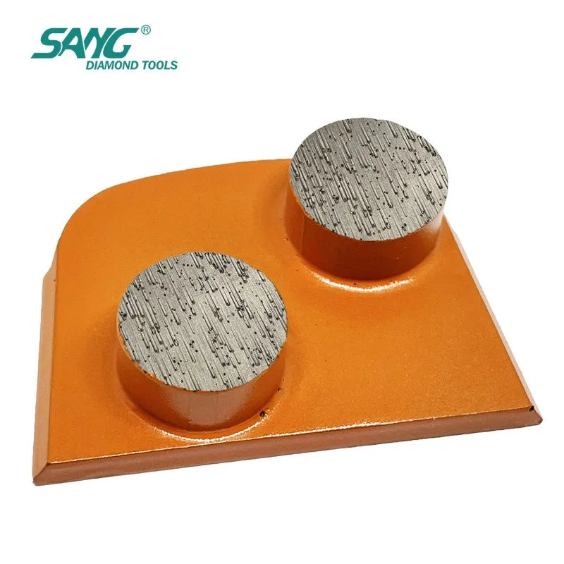 Diamond Grinding Segments Double Bar Double Button Trapezoid Super Abrasive Tools Lavina Concrete Floor Grinding Shoes
