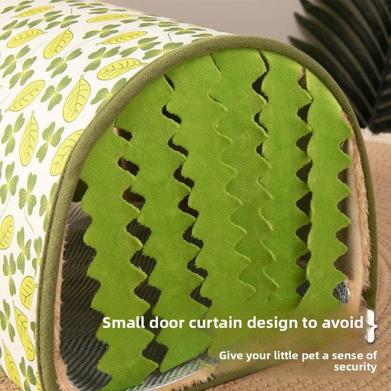 Dutch Factory Eco-Friendly Solid Winter Nesting Summer Cooling Channel Small Pet Tunnel Toy for Hamster Hedgehog Other Pets Bed