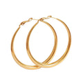 Fashion Stainless Steel Jewelry 50mm Hypoallergenic Extra Large Hoop Earrings Trendy Women Big Thin Hoop Earrings Design