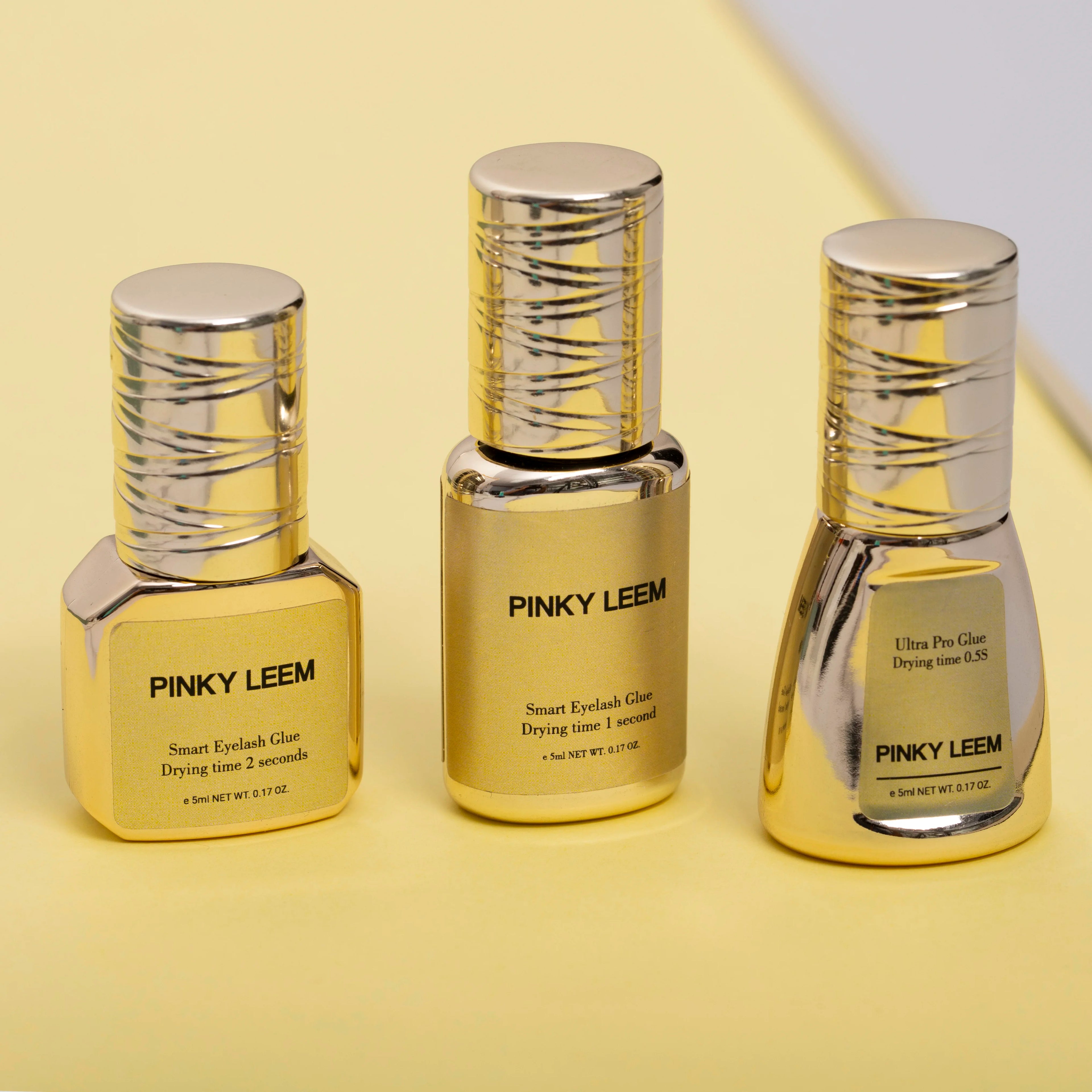 Pinky Leem Wholesale  Fast Drying Volume Private Label Lash Glue Latex Free Waterproof Cluster 0.5-1S Eyelash Glue