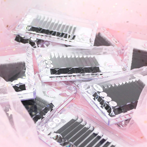 0.05 c 9 mm Wholesale Extention Eyelashes Individual Flat Eye Lashes Extension