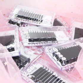 0.05 9mm Matte Feather Individual Flat Eyelash Extensions Wholesale