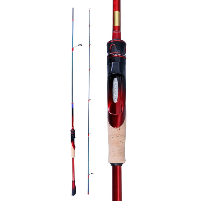 PURE LURE Torary Carbon Fishing Rod Carbon Fiber Fishing Lure Rod with Fuji Ring Guide