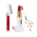 Luxury 3 in 1 Waterproof Matte Customised Lipstick and Lipgloss Set with Lipliner
