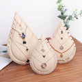 Creative High-grade Log Necklace Display Rack Set Flannel Necklace Rack Jewelry Store Counter Window Display Props