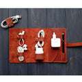 YY Travel Eco-Friendly Fashion Folding Genuine Leather Pouch Charge Plug Sleeve Organizer Gift Cable Storage Bag