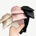 Korean New Luxury Wide Face Bow Knot Headband Hairband Women Satin Headband Designer Ladies Hair Accessories