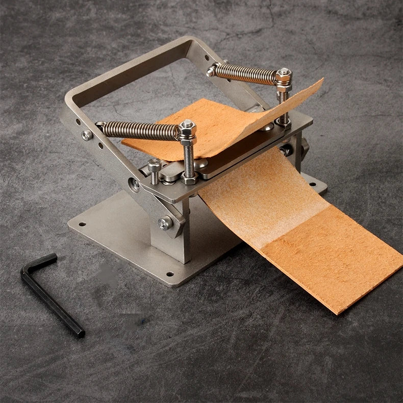DIY Manual Leather Splitter Skiver Paring Peeling Machine Handle Leather Skiver Peeler Leather Paring Device Tool Kit