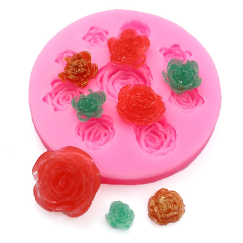 XGY-247 Valentine's Day Easy Unmold Handmade Custom Flower Shape Soap Mold Silicone