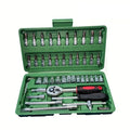 46pcs Set Auto Repair Tools Customizable Automotive Maintenance Repairing Tool Accessories Combination Hard Case Hand OEM 1 Set
