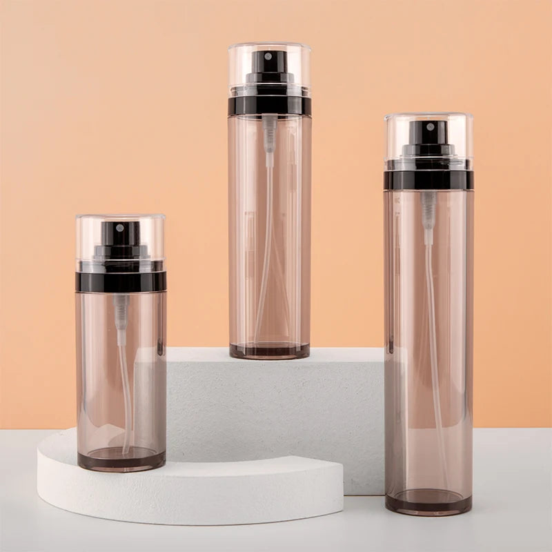 5ml 10ml 15ml Matte Black Portable Aerosol Spray Plastic Travel Bottle for Face Cream