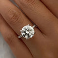 Fine Jewelry Multi-diamond Certified GRA Classic Style 925 Sterling Silver Moissanite Diamond Ring
