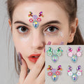 Rainbow 3D Crystal Body Tattoo Sticker Self-Adhesive Face Art Decoration Rhinestone Accessories Temporary 3D Crystal Face Art