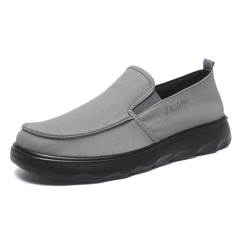 Wholesale Lightweight Breathable Slip-ons Flat Casual Footwear Men Cloth Walking Loafer Shoes
