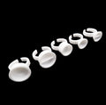 100pcs Wholesale Plastic Glue Ring Various Size and Styles Lash Glue Ring Custom Package Glue Ring for Eyelash Extension