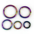 Meetee H7-3 10/12/17/19/25/32/38/50mm Bag Hardware Accessory Alloy Belt Strap Chain Opening Ring Spring O Ring Buckle