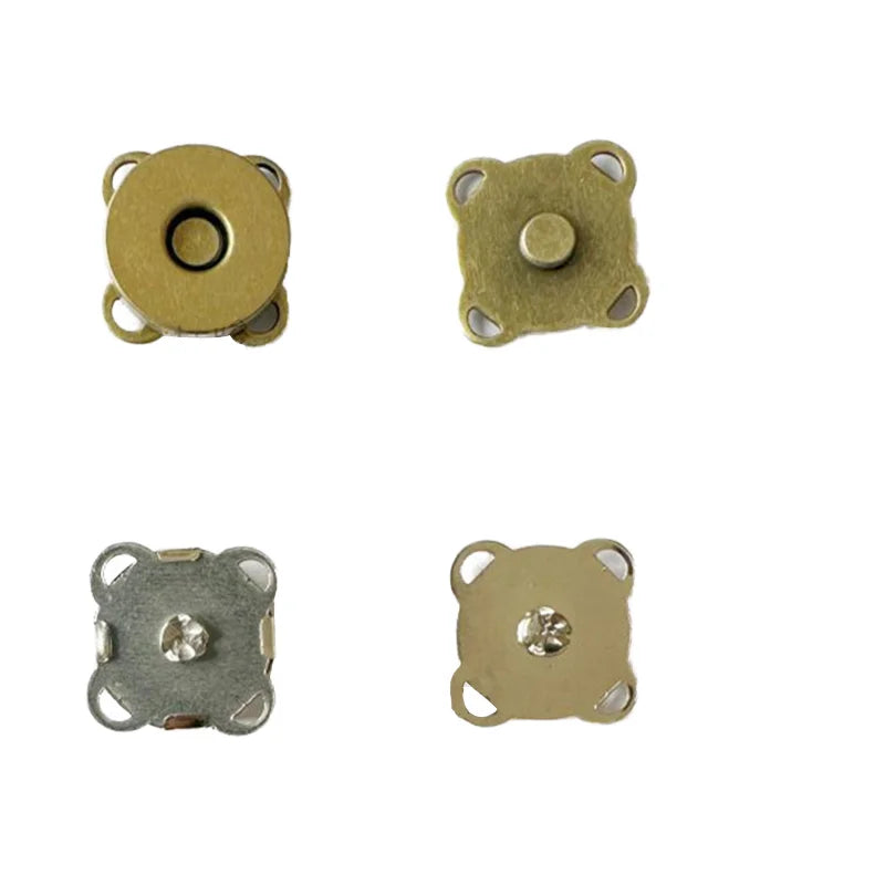 Square Plum Blossom Type Magnet Button Bag Accessories Bags Coat Invisible Hand Sewing Magnetic Button Closure