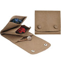 Linna Luxury Microfiber Jewelry Storage Bag with Triple Pockets & 2 Dividers Customizable Size/Color for Necklace & Ring Display