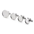 Wholesale DIY Accessories Stainless Steel 6-30mm Bezel Setting Cufflinks Base for Man Suit Shirt Wedding Anniversary