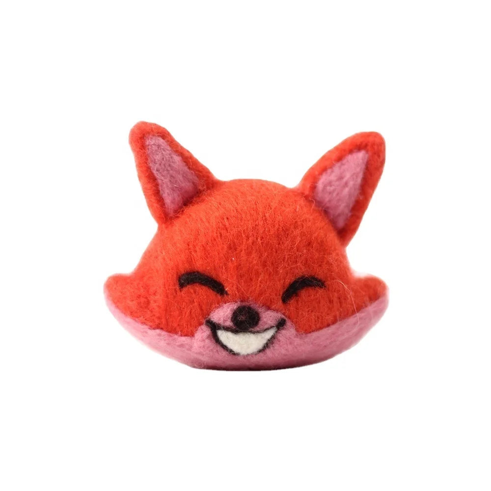 Custom DIY Supplies Set Handmade Wool Felted Animals Craft Fox Head Novelty Gifts Starters Kit Manufacturer Needle Felting Kit
