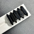 Wholesale Origin Onyx 8mm Width 32mm Lengthe Hexagonal Prism Gemstones Black Agate Onyx Stone