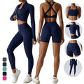 YOKE 2PCS Seamless Women Yoga Set Workout Sportswear Gym Clothing Fitness Long Sleeve High Waist Leggings Sports Suits