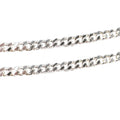 Sterling Silver 925 Jewellery Wholesale 4mm 6.6mm 8mm 10mm 925 Sterling Silver Cuban Link Chain Silver Necklace 925