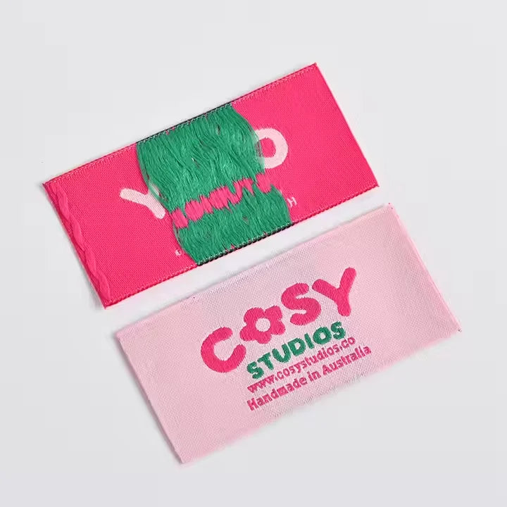 Wholesale Cotton Printed Self-Adhesive Washable Garment Wash Labels with Care Instructions for Clothing Jeans