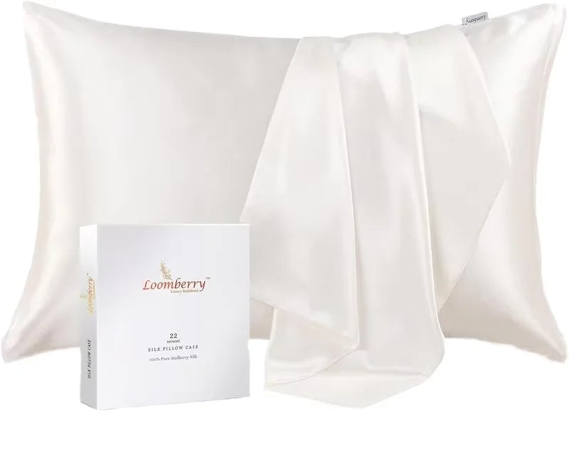 High Quality 100% Mulberry Silk Bedding for Home Cooling With Zipper Pillowcase