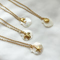 Jewelry Beach Summer Conch Turtle Dolphin Starfish Stainless Steel Chains Sea Series Natural Pearl of Shell Pendant Necklace