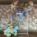 Wedding Decoration Supplies Stand Square White Metal Iron Grid Backdrop