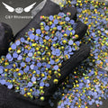 CY 204 KG Iron on Custom Rhinestone for Clothes Flatback Crystal Rhinestone Fabric Hotfix Rhinestones Bulk