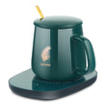 2023 Hot Sell Smart Ceramic Sublimation Coffee Cup Mugs Constant Temperature 55 Degree Usb Electric Coffee Mug Warmer