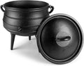 Campfire Cooking Kettle Pot Japanese Pre-Seasoned Cast Lron Cauldron Camping Dutch Oven Cookware African Potjie Pot with Lid