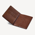 Factory Customized Pebble Leather Travel Wallet Passport Holder Cover RFID Blocking Men Genuine Leather Card Holder Wallet