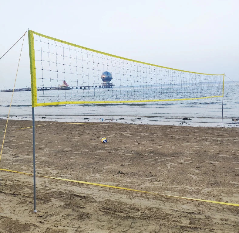 Standard Portable Volleyball Net System Set Sport Tool  Remote Beach Riban Pool Check Accessories 22 Volleyball Net