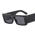 2024New Trendy square Candy Color Custom logo Sunglasses Women Retro Small Rectangle Shades Wide Temple Sunglasses for Travel