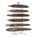 Metal Surfboard Display Rack Ski Board Display Rack Retail Skateboard Display Rack Supporting Customization