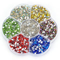 Glitter Crystal AB Rhinestones Non Hot Fix Glue on FlatBack Garment Nail Art Rhinestones Decorations