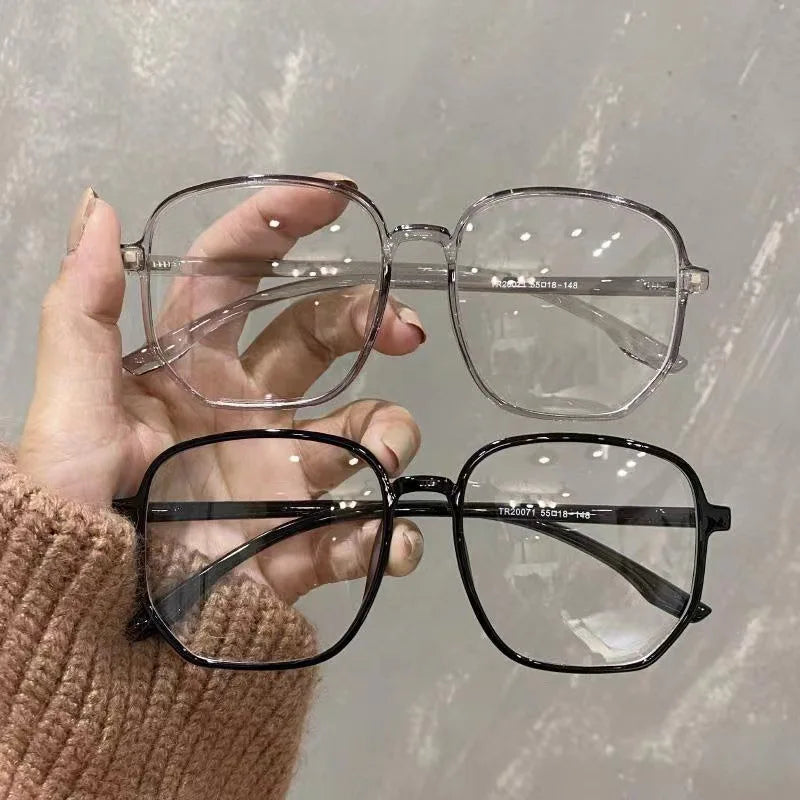 MK2310306 New Oversized Blue Light Blocking Glasses Women Spectacles Optical Frames Non Prescription Clear Lens Eyewear