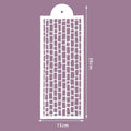 Saffron 39*15cm Floral Laser Cut Plastic Cake Mesh Stencil Multiple Designs Templates for Cake Decorating