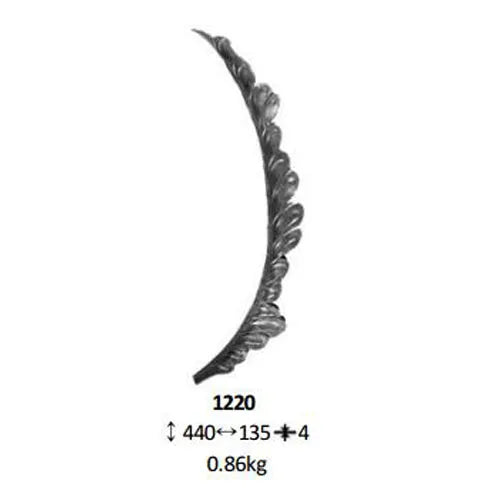 Wrought Iron Component Elements Forged Steel Leaf