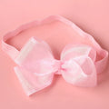 Cute OEM Customizable Rubber Band Elastic Hair Bands Sweet Ribbon Bow Stretch Headband for Girls for Children