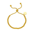 HOVANCI Stainless Steel Ball Beads Bracelet for Women Stainless Steel Adjustable Bracelet Blanks for Engraving