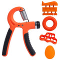 Fitness Adjustable 5PCS Finger Forearm Muscle Exerciser Trainer Hand Gripper Strengthener Set Hand Grip Kit