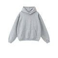 2025 Autumn & Winter Collection Men's 420GSM Plus Fleece Loose Solid Color Fashion Hooded Sweatshirt
