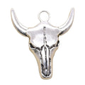 Charms Yak Skull Bull Head 41x38mm Tibetan Silver Color Pendants Antique Jewelry Making DIY Handmade Craft